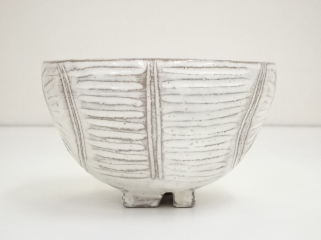 「俵茶碗」長山窯 抹茶碗 茶道具 共箱 (7) 道具 ] - 道具 長山窯造 俵茶碗（共箱） | ネットショップ圭 netshop